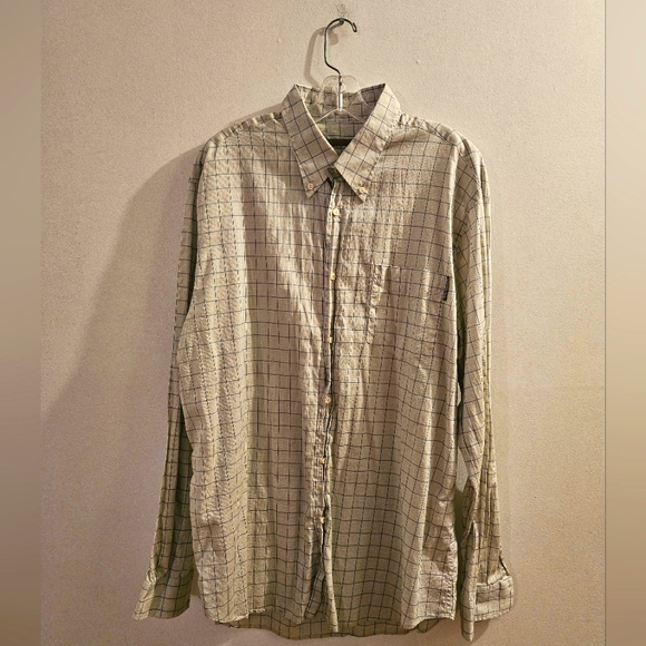 Valentino Other - Vintage Valentino Jeans Grid Pattern Button Up | Size Large